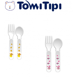 Tenedor y cuchara Tomi Tipi 